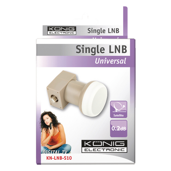 KN-LNB-S10 Universele single lnb 0,2 db Verpakking foto