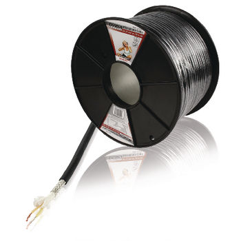 KN-MC002R Microfoonkabel op haspel 2x 0.35 mm² 100 m zwart