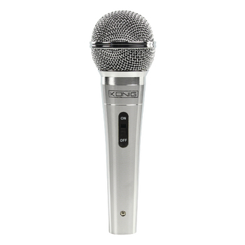 KN-MIC45 Bedrade microfoon 6.35 mm zilver