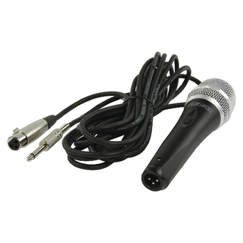 KN-MIC50C Bedrade microfoon 6.35 mm zwart/grijs Product foto