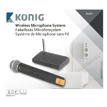 KN-MICW512 Draadloze microfoon set 863 - 865 mhz Verpakking foto