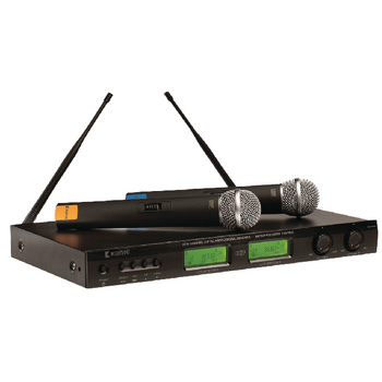 KN-MICW621 16-kanaals draadloze microfoon set 863 - 865 mhz Product foto