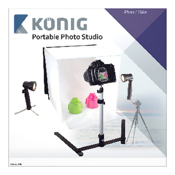 KN-STUDIO10N Mini fotostudio opvouwbaar 40 x 40 x 40 cm Verpakking foto