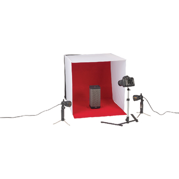 KN-STUDIO12N Mini fotostudio opvouwbaar 60 x 60 cm In gebruik foto