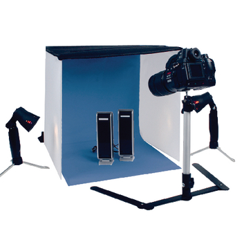 KN-STUDIO12 Opvouwbare fotostudio (60x60 cm) In gebruik foto