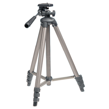 KN-TRIPOD21/4 Camera / video statief pan & tilt 130 cm zwart/zilver