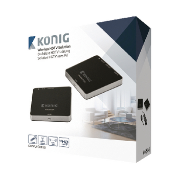 KN-WLHDMI10 5 ghz draadloze hdmi zender 1080p / 3d - bereik 30 m Verpakking foto