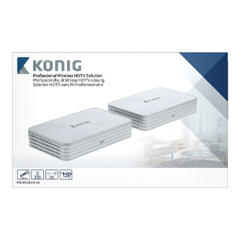 KN-WLHDMI20 5 ghz draadloze hdmi zender 1080p / 3d - bereik 100 m Verpakking foto