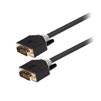 KNC32000E20 Dvi kabel dvi-d 24+1-pins male - dvi-d 24+1-pins male 2.00 m antraciet