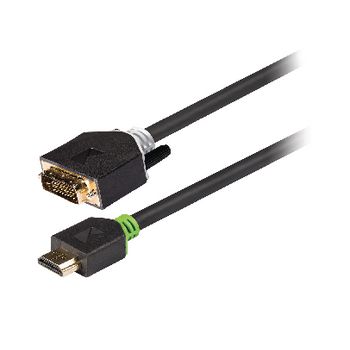 KNC34800E20 High speed hdmi kabel hdmi-connector - dvi-d 24+1-pins male 2.00 m antraciet