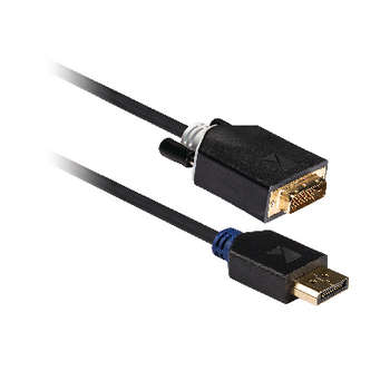 KNC37200E20 Displayport kabel displayport male - dvi-d 24+1-pins male 2.00 m antraciet Product foto