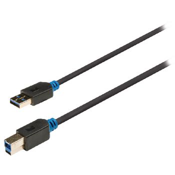KNC61100E20 Usb 3.0 kabel usb a male - usb-b male 2.00 m antraciet Product foto