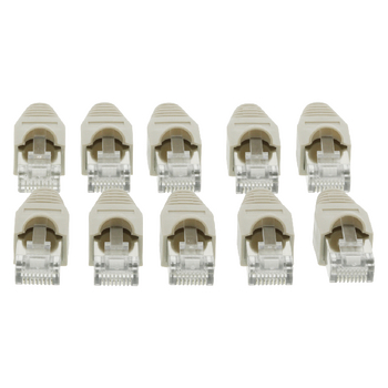 KNC89355E Connector rj45 solid utp cat6 male grijs Product foto