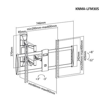 KNMA-LFM30S Tv muurbeugel draai- en kantelbaar 42 - 70 \