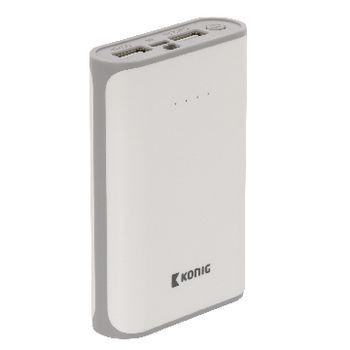 KNPB15000WH Draagbare powerbank lithium-ion 15000 mah usb wit Product foto