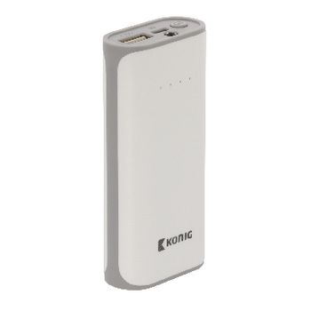 KNPB5000WH Draagbare powerbank lithium-ion 5000 mah usb wit Product foto