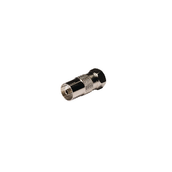 KNS41952M Coax-adapter f f-male - coax female (iec) zilver Product foto