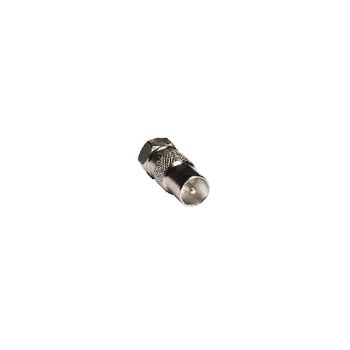 KNS41953M Coax-adapter f f-male - coax male (iec) zilver