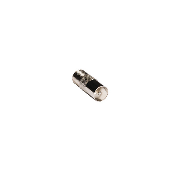 KNS41954M Coax-adapter f coax male (iec) - f-connector female zilver