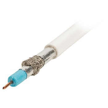 KNSR40920W100 4g/lte-proof coax kabel op haspel rond 7.0 mm 100 m wit Product foto