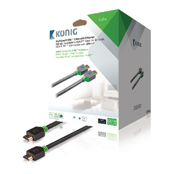 KNV34000E200 High speed hdmi kabel met ethernet hdmi-connector - hdmi-connector 20 m antraciet