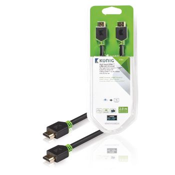 KNV34000E20 High speed hdmi kabel met ethernet hdmi-connector - hdmi-connector 2.00 m antraciet