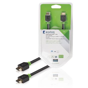 KNV34000E50 High speed hdmi kabel met ethernet hdmi-connector - hdmi-connector 5.00 m antraciet
