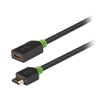 KNV34090E20 High speed hdmi kabel met ethernet hdmi-connector - hdmi female 2.00 m antraciet Product foto