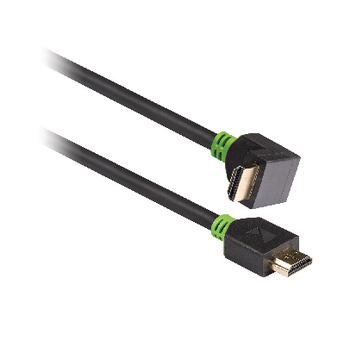 KNV34200E30 High speed hdmi kabel met ethernet hdmi-connector - hdmi-connector haaks 90° 3.00 m antraciet Product foto