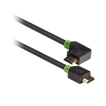 KNV34260E30 High speed hdmi kabel met ethernet hdmi-connector - hdmi-connector haaks rechts 3.00 m antraciet Product foto