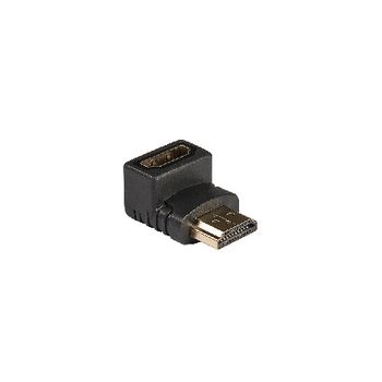 KNV34901E High speed hdmi met ethernet adapter 90° haaks hdmi-connector - hdmi female antraciet Product foto