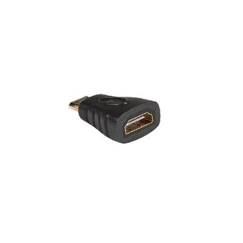 KNV34906E High speed hdmi met ethernet adapter hdmi mini-connector male - hdmi female antraciet Product foto