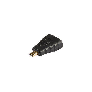 KNV34907E High speed hdmi met ethernet adapter hdmi micro-connector male - hdmi female antraciet