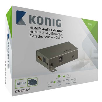 KNVEX3400 Hdmi extractor hdmi-ingang hdmi-uitgang / 1x optisch / 1x 3.5 mm audio-uitgang Verpakking foto