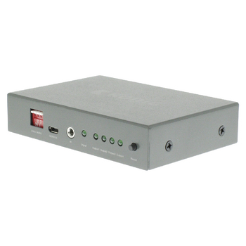 KNVSP3404 4-poorts hdmi-splitter donkergrijs Product foto