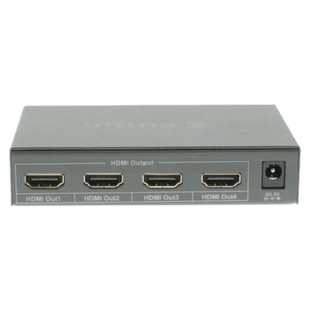 KNVSP3404 4-poorts hdmi-splitter donkergrijs Product foto