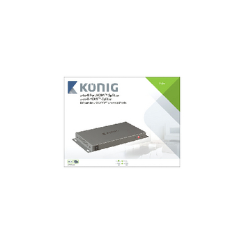 KNVSP3428 2 x 8-poorts hdmi-splitter donkergrijs Verpakking foto