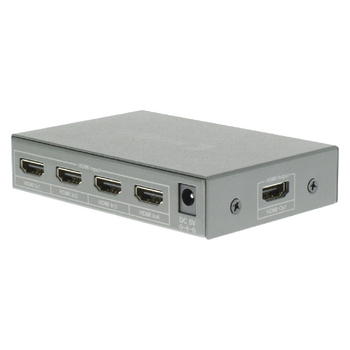 KNVSW3414 4-poorts hdmi schakelaar donkergrijs Product foto