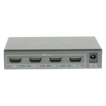 KNVSW3414 4-poorts hdmi schakelaar donkergrijs Product foto