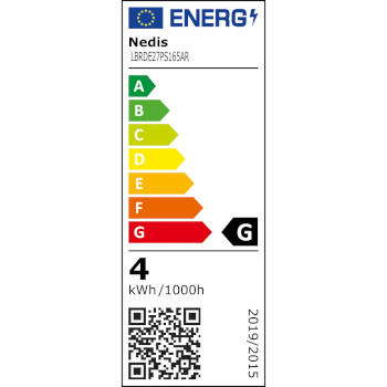 LBRDE27PS165AR Led-filamentlamp e27 | ps165 | 3.5 w | 120 lm | 1800 k | dimbaar | goudkleurig | retrostijl | 1 stuk Product foto