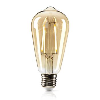 LEDBDE27ST64GD Led-filamentlamp e27 | st64 | 5.4 w | 380 lm | 2500 k | warm wit | retrostijl | aantal lampen in ver