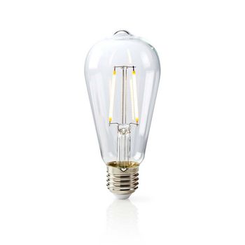 LEDBDFE27ST64 Led-filamentlamp e27 | st64 | 5.4 w | 470 lm | 2700 k | warm wit | retrostijl | aantal lampen in ver