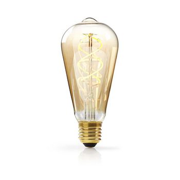 LEDBTFE27ST64 Led-filamentlamp e27 | st64 | 5 w | 260 lm | 2000 k | warm wit | retrostijl | aantal lampen in verpa