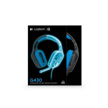 LGT-G430 Headset microfoon over-ear usb extern 2.33 m zwart/blauw Verpakking foto