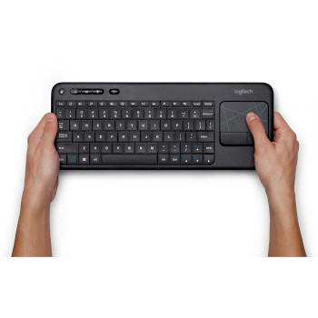 LGT-K400 K400 draadloos toetsenbord standaard usb us international zwart Product foto