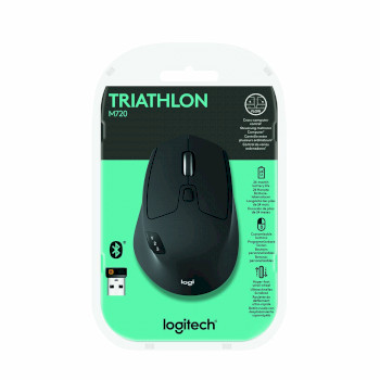 LGT-M720 M720 triathlon draadloze muis kantoor 8 knoppen zwart  foto