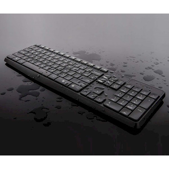 LGT-MK235 Mk235 draadloze muis en toetsenbord combiverpakking standaard usb us international zwart Product foto
