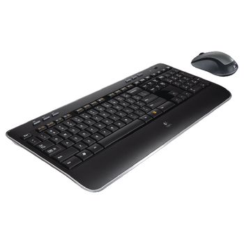 LGT-MK520-US Draadloze muis en keyboard multimedia us international zwart/zilver