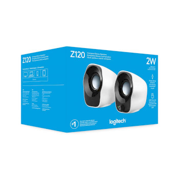LGT-Z120 Z120 speaker 2.0 bedraad 3.5 mm 1.2 w zwart/wit Verpakking foto