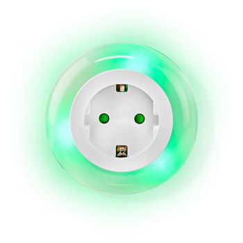 LNLGSOCK01 Nachtlampje met stekker | dag / nacht-sensor | 3680 w | 10 lm | blauw / groen / wit Product foto